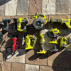 9 Tool Lot (with Batteries And Chargers)