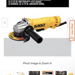 Dewalt Small angle grinder With Wheel /Paddle Switch./ Tools/Drills/ Nails/ Construction, Wood Work, 