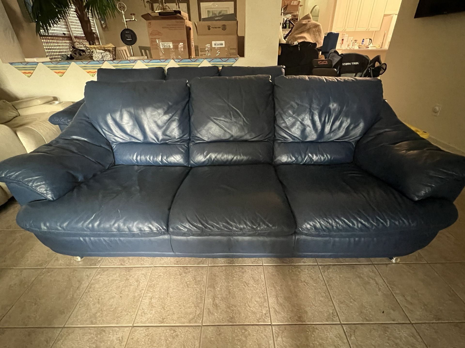Genuine Leather Couch