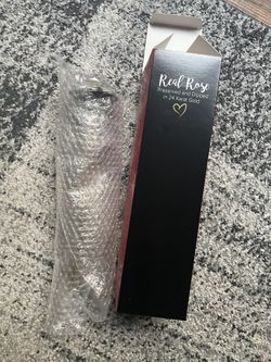 24k Gold Dipped Rose - Blue