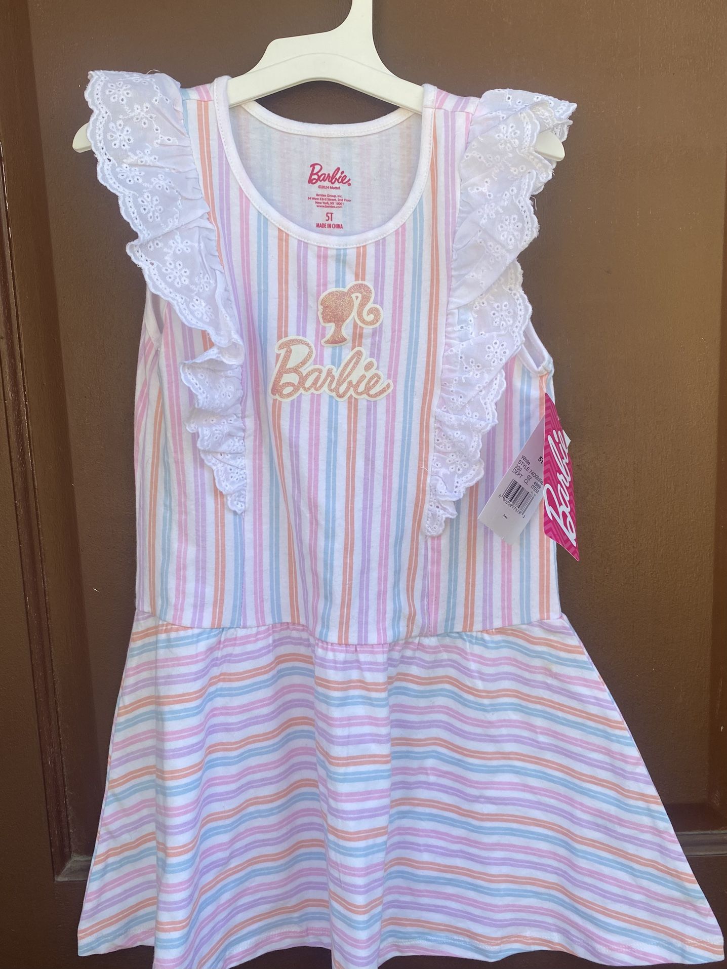 Barbie Sundress With Ruffles 5T