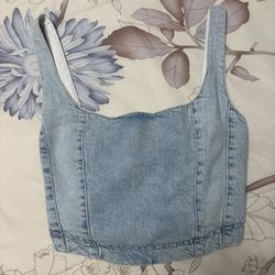 Jean Crop Top