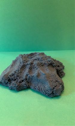 Blue glitter kinetic sand