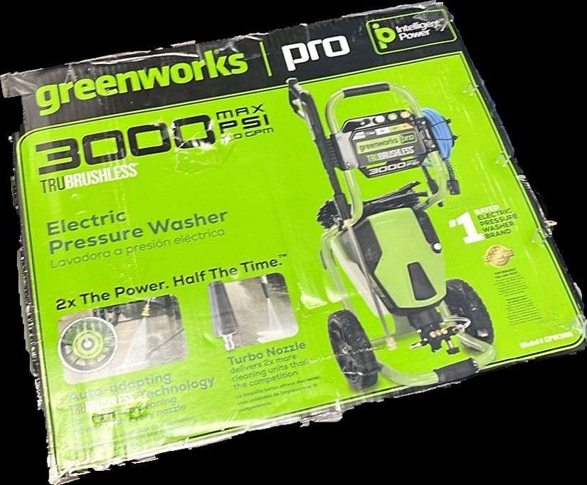 New Greenworks Pressure Washer 3000psi