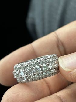 Sterling 925 Lab Diamond Eternity Ring