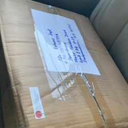 Brake pads and rotors for the front of a Toyota Corolla