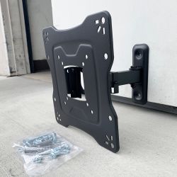 New $12 Universal TV Wall Mount for 17”-42” TVs Swivel Tilt Bracket, Max 55Lbs