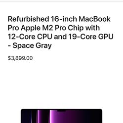 MacBook Pro M2 Extremely Fast Processor 1 TB Hard drive 32 GB RAM