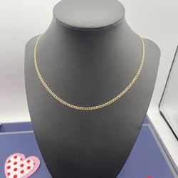 14k Yellow Gold Curb Chain