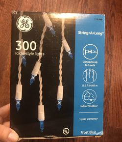 Brand New Blue Iceicle-Style Lights 13.2ft Multiple Available