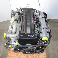 JDM TOYOTA 1JZGTE NON VVTI 2.5L TURBO ENGINE AND TRANSMISSION 