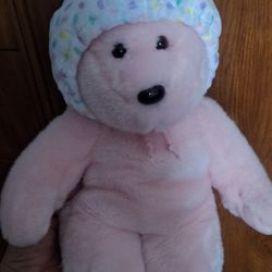 15" inch TY Beanie Buddy BONNET the EASTER Bear TY Store Exclusive NEW w/tag