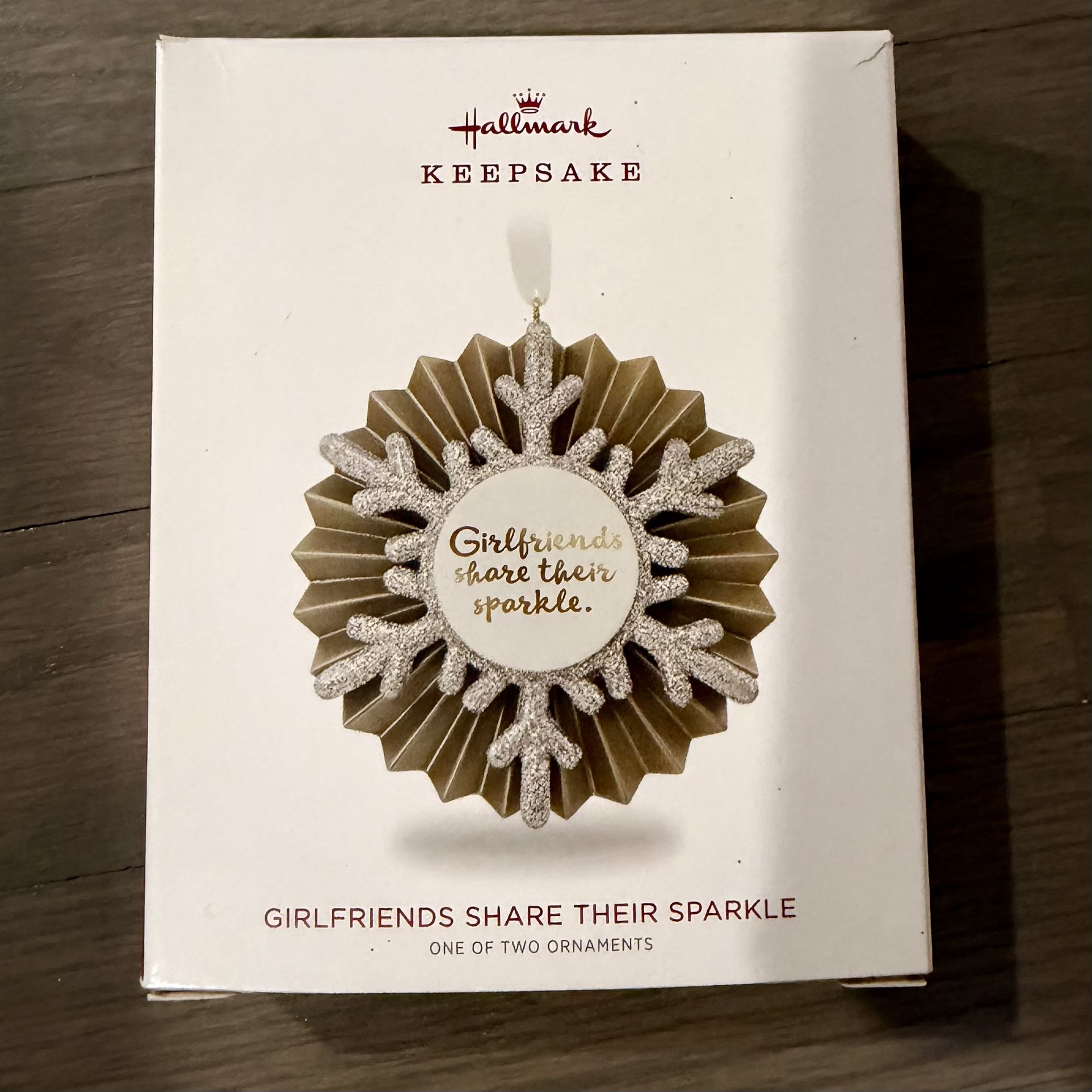 NEW - Hallmark Keepsake Christmas Tree Ornament - Girlfriends Share Their Sparkle