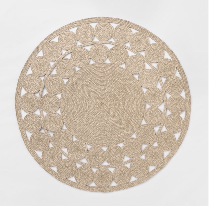 6' Round Ornate Woven Outdoor Rug - Opalhouse