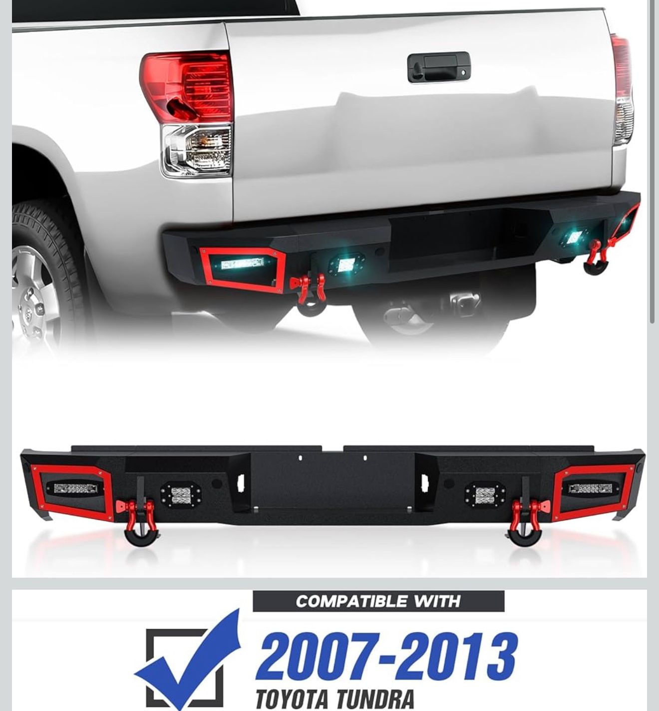 2007–2013 TOYOTA TUNDRA STEEL REAR BUMPER