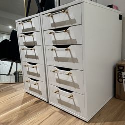 Alex Drawers With Handles - Set Of 2 