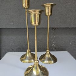 Gold Taper Candle Holders