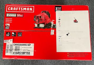 Craftsman 51cc Backpack Blower in Box