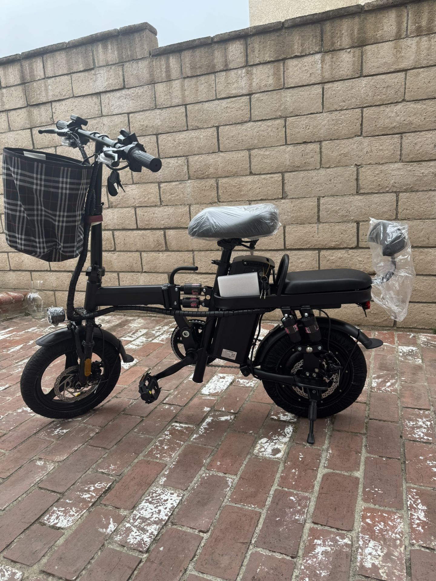 Folding electric bicycle