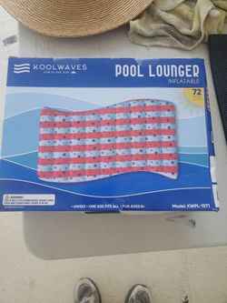 Patriotic American Flag Pool Lounger Float
