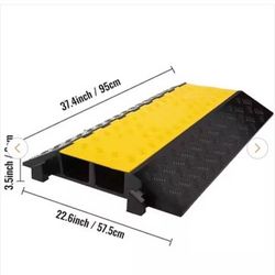 37.4in. x 22.6in. x 3.5in. Cable Organizer 2-Channel Speed Bump 22,000 lbs. Load Clamshell Cable Protectors Ramp