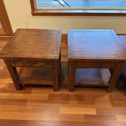 Wooden Coffee Table and End Tables - From World Market