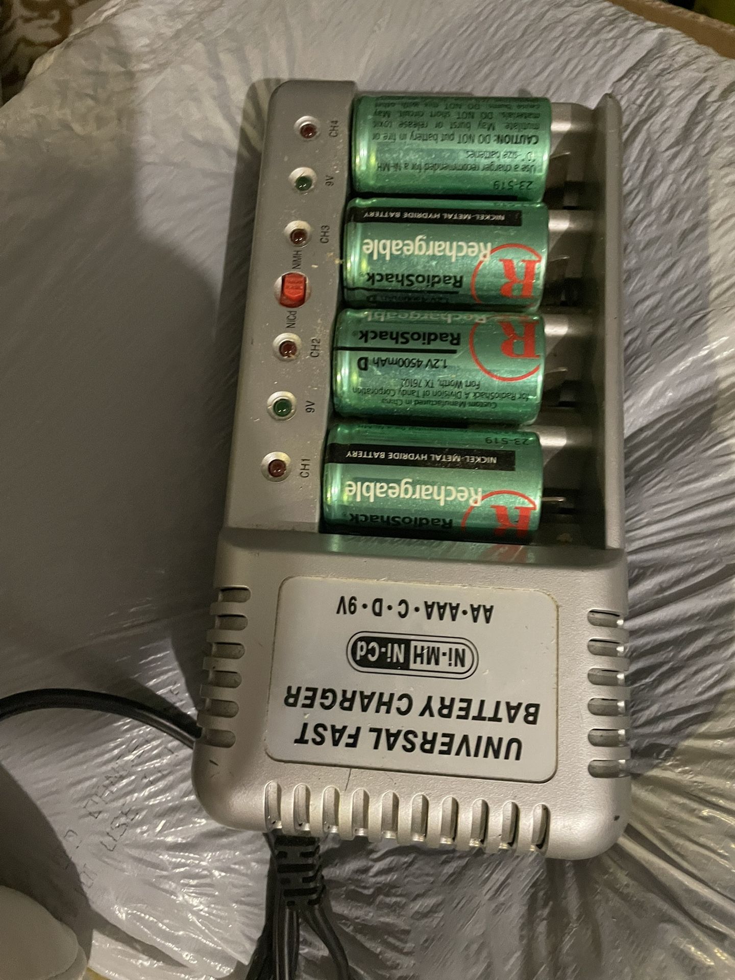 Rechargeable Batteries And Charger