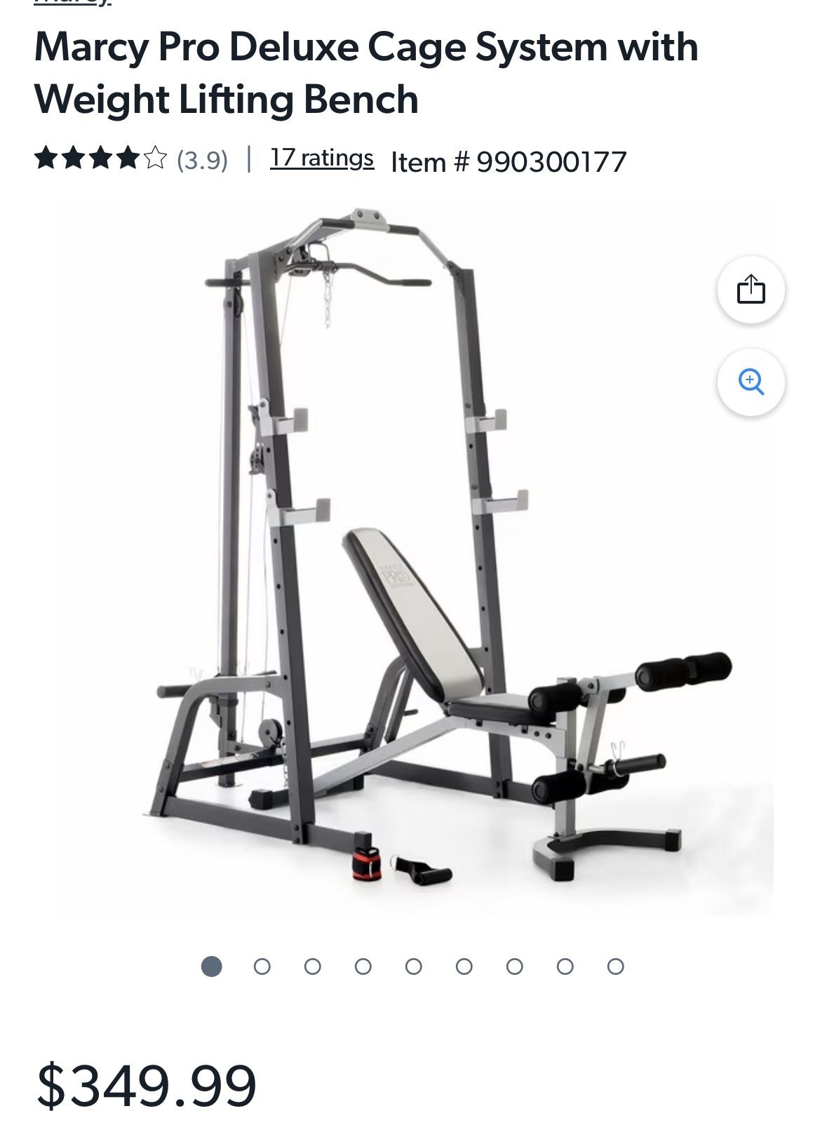 Work Out Bench And Weights
