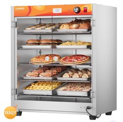 CAMMOO 133QT Commercial Food Warmer Display Case