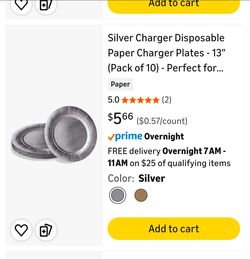 Silver charger plates 120 total