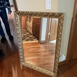 Hand Carved Mirror from Germany