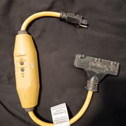 Heavy-Duty GFCI Power Cord Splitter – 3-Prong Plug with Ground Fault Protection
