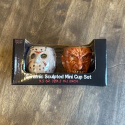 Freddy And Jason Ceramic Mugs