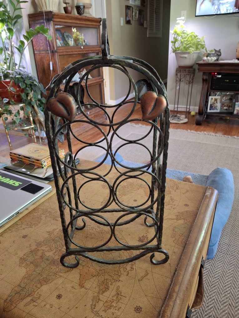 21x9x8 Wrought Iron Wine Rack