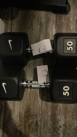 Nike 50 lb dumbbells