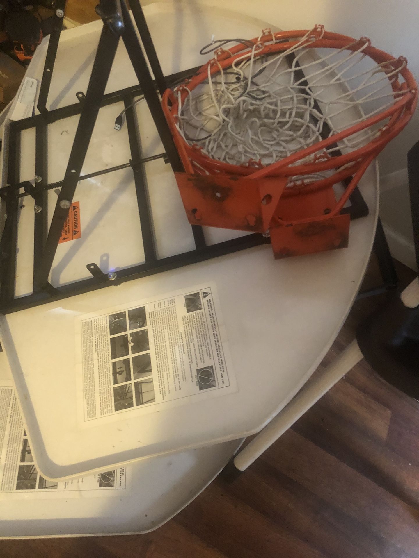 Junior over the backboard rims