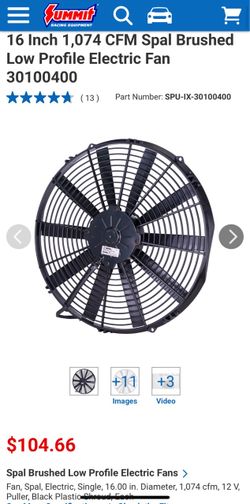 16” pull spal fan. $80