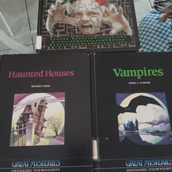 Vintage Ghosts, Vampires Haunted Houses Books Lot Of 3