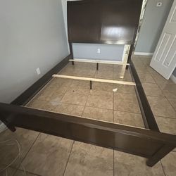 2 Queen Bed Frame Brown