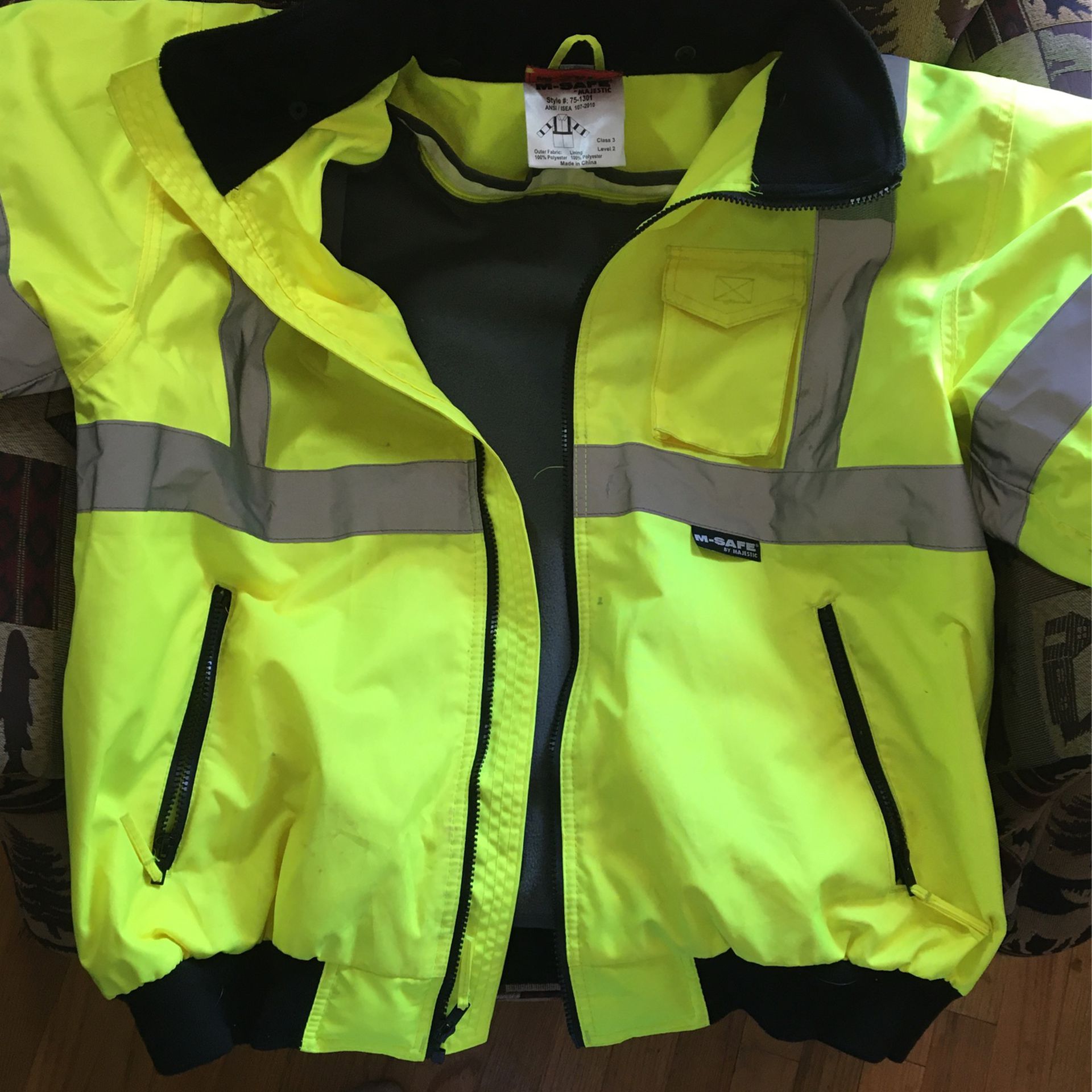 M-SAFE Jacket By majestic / Highly - Visible Jacket / Size Large for ...