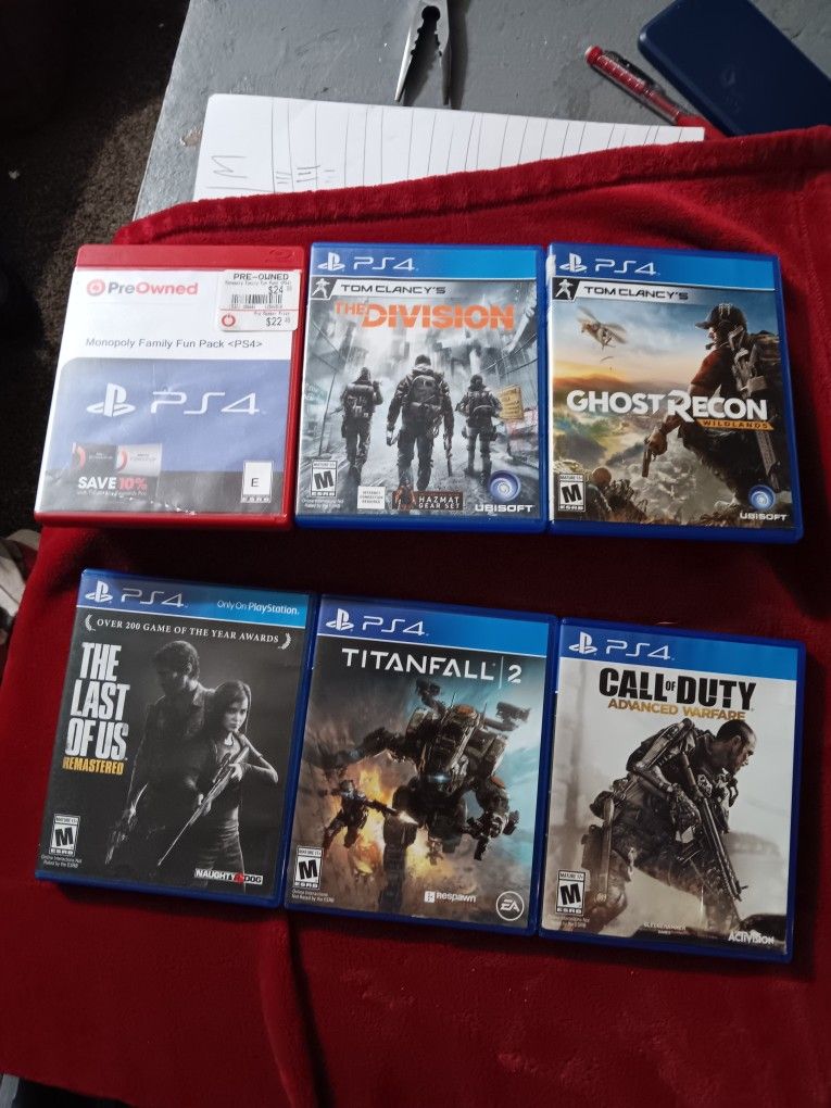 6 Ps4 Games