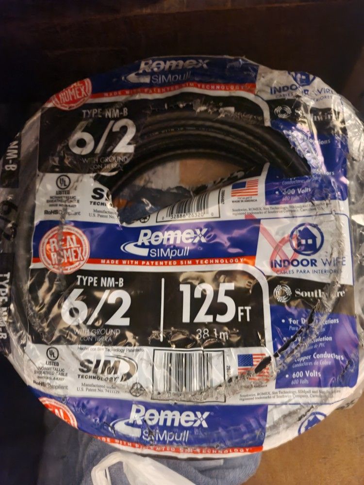 6/2 Romex 125ft
