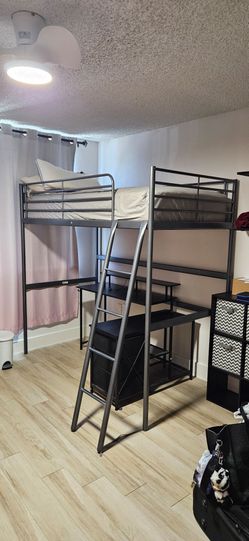 Ikea loft bed (grey)
