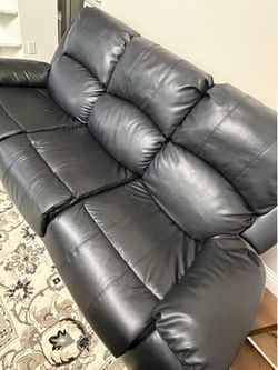 Leather Sofa Set – 3 Seater & 2 Seater – Good Condition