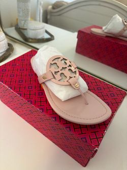 Tory Burch Miller Sandals in Blush Pink