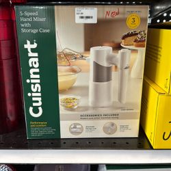 CUISINART 5-SPEED HAND MIXER WITH STORAGE CASE 