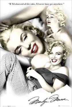 Marilyn Monroe Rules Wall Poster 24"×36"