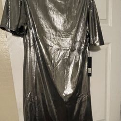 NWT Silver/Pewter Dress M