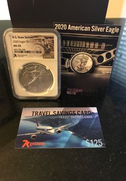 2020 MS 70 Silver Eagle U.S. State Series
