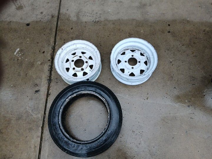 12 " Trailer Rims And Tire